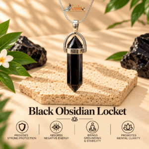 Black Obsidian Locket